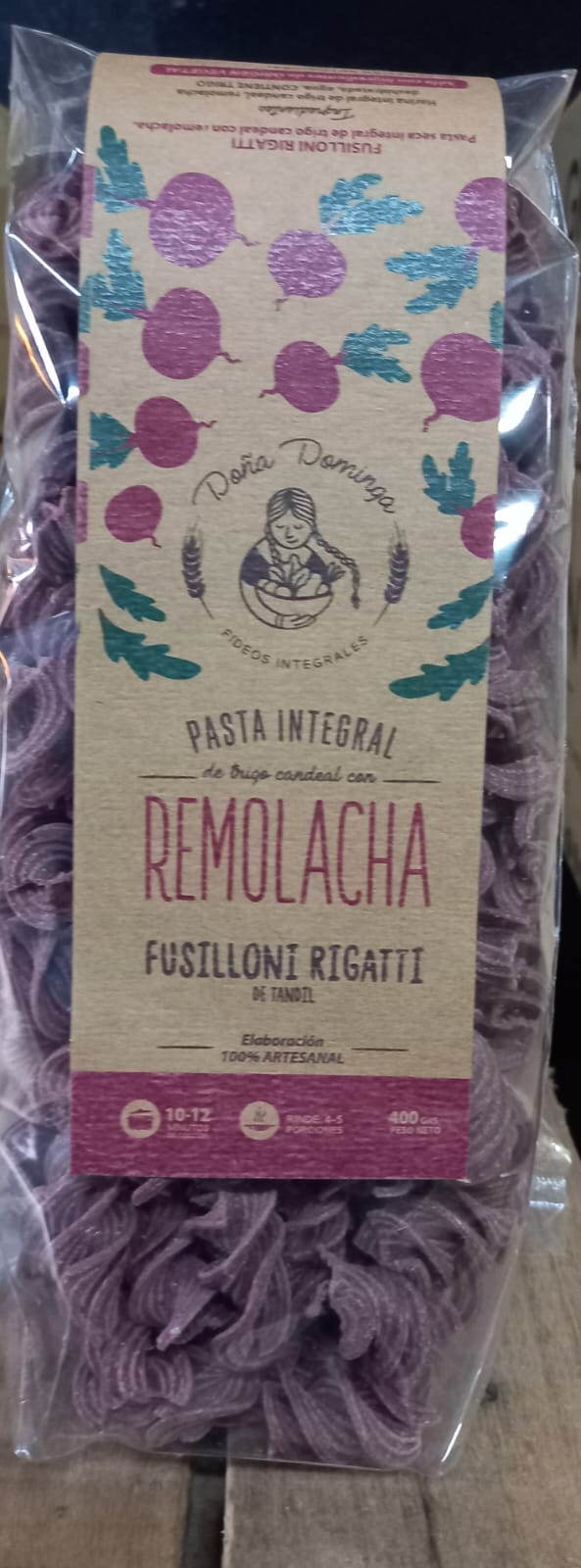 PASTA INTEGRAL REMOLACHA